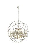 Geneva 18-Light Chandelier in Polished Nickel