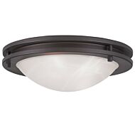 Ariel 2-Light Ceiling Mount in Bronze