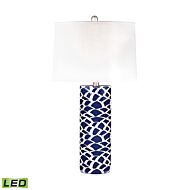 Scale Sketch 1-Light LED Table Lamp in Navy