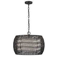 Everly 4-Light Pendant in Matte Black