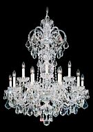 Olde World 15-Light Chandelier in Silver