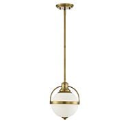 Savoy House Westbourne 1 Light Pendant in Warm Brass