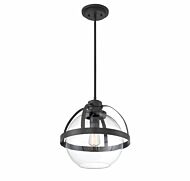 Savoy House Pendleton 1 Light Pendant in Matte Black