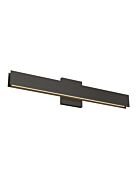 Bau 1-Light LED Bathroom Vanity Light in Nightshade Black