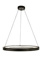 Bodiam 1-Light LED Chandelier in Antique Bronze