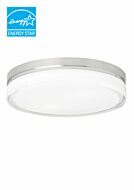 Cirque 1-Light LED Flush Mount in Satin Nickel