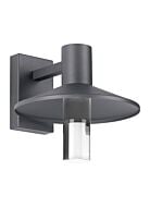 Tech Ash 12 Inch Outdoor Wall Light in Charcoal