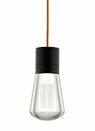 Tech Alva 2200K LED 4 Inch Pendant Light in Black and Copper