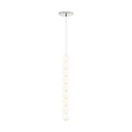 Orbet 1-Light LED Pendant in Polished Nickel