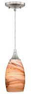 Milano 1-Light Mini Pendant in Satin Nickel