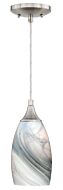 Milano 1-Light Mini Pendant in Satin Nickel