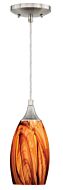 Milano 1-Light Mini Pendant in Satin Nickel