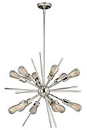 Estelle 12-Light Pendant in Polished Nickel