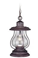 Dockside 1-Light Outdoor Pendant in Weathered Patina