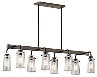 Eight Light Linear Chandelier by Kichler