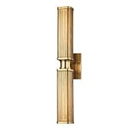 Hudson Valley Gibbs 2 Light 22 Inch Wall Sconce in Aged Brass