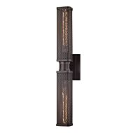 Hudson Valley Gibbs 2 Light 22 Inch Wall Sconce in Old Bronze