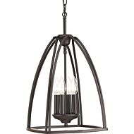 Tally 4-Light Foyer Pendant in Antique Bronze