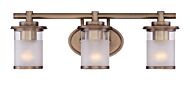 Essence 3-Light Bathroom Vanity Light in Old Satin Brass