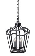 Four Light Hanging Lantern by Kalco