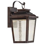 The Great Outdoors Irvington Manor Led 12 Inch Outdoor Wall Light in Chelesa Bronze