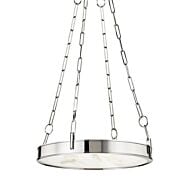 Kirby 1-Light LED Chandelier in Polished Nickel