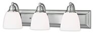 Springfield 3-Light Bathroom Vanity Light in Brushed Nickel