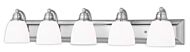 Springfield 5-Light Bathroom Vanity Light in Brushed Nickel