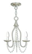 Alessia 3-Light Mini Chandelier in Brushed Nickel