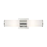 Weston 2-Light Wall Sconce with Bathroom Vanity Light Light in Polished Nickel