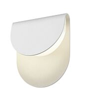 Sonneman Cape 8 Inch LED Wall Sconce in Textured White