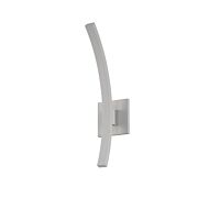 Sonneman L'arc 18 Inch Petite LED Wall Sconce in Textured Gray