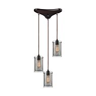 Brant 3-Light Pendant in Oil Rubbed Bronze