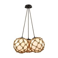 Coastal Inlet 3-Light Pendant in Oil Rubbed Bronze