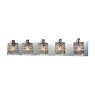 Optix 5-Light Bathroom Vanity Light in Polished Chrome