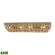 Elizabethan 4-Light LED Bathroom Vanity Light in Dark Bronze