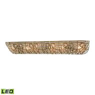 Elizabethan 6-Light LED Bathroom Vanity Light in Dark Bronze