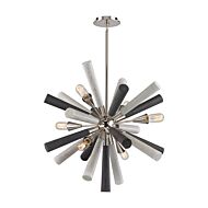 Solara 6-Light Chandelier in Polished Nickel