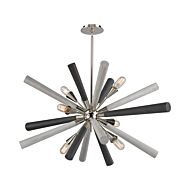 Solara 6-Light Chandelier in Polished Nickel