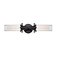 Fulton 2-Light Bathroom Vanity Light in Oil Rubbed Bronze