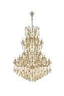 Maria Theresa 61-Light 6Chandelier in Golden Teak