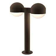 Sonneman REALS 17.75 Inch 2 Light LED Bollard in Textured Bronze