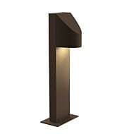 Sonneman Shear 16 Inch LED Aluminum Bollard in Textured Bronze