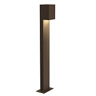 Sonneman Box 28 Inch LED Bollard in Textured Bronze