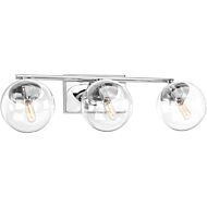 Mod 3-Light Bathroom Vanity Light in Polished Chrome