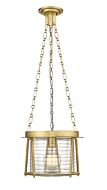 Cape Harbor Pendant 1-Light Pendant in Rubbed Brass