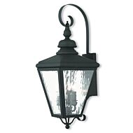 Cambridge 3-Light Outdoor Wall Lantern in Black