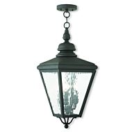 Cambridge 3-Light Outdoor Pendant in Black