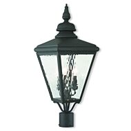 Cambridge 3-Light Post-Top Lanterm in Black