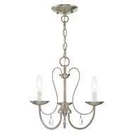 Mirabella 3-Light Chandelier in Brushed Nickel